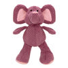 Picture of goDog Checkers Elephant Squeaky Plush Dog Toy, Chew Guard Technology - Violet, Large