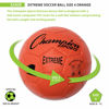 Picture of Champion Sports Extreme Series Soccer Ball, Size 4 - Youth League, All Weather, Soft Touch, Maximum Air Retention - Kick Balls for Kids 8-12 - Competitive and Recreational Futbol Games, Orange