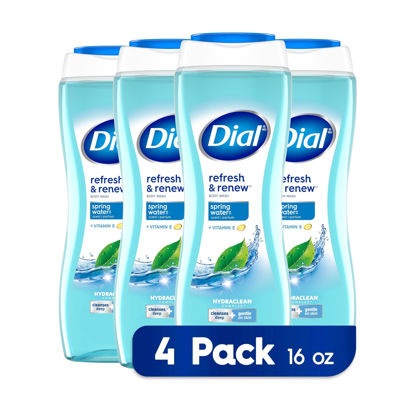 Picture of Dial Body Wash, Refresh & Renew Spring Water, 16 fl oz, Pack of 4