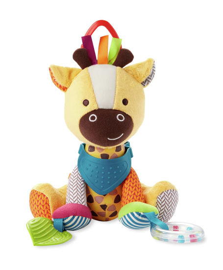 Picture of Skip Hop Bandana Buddies Baby Activity and Teething Toy with Multi-Sensory Rattle and Textures, Giraffe