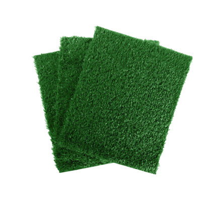 Picture of Pee Pads for Dogs - Set of Three 18.5x14-Inch Replacement Turf Grass Mats for Potty Training - Dog Housebreaking Supplies for Small Pets by PETMAKER