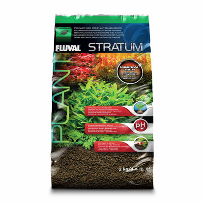 Picture of Fluval 12693 Plant and Shrimp Stratum for Freshwater Fish Tanks, 4.4 lbs. - Aquarium Substrate for Strong Plant Growth, Supports Neutral to Slightly Acidic pH