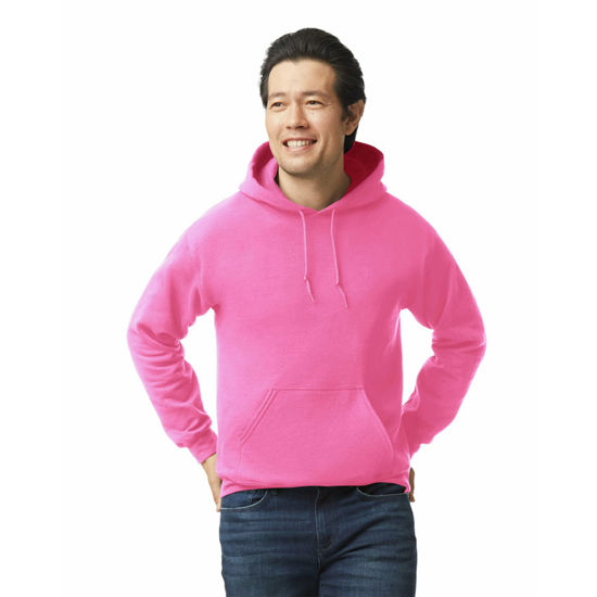 Picture of Gildan Adult Fleece Hoodie Sweatshirt, Style G18500, Multipack, Safety Pink (1-Pack), X-Large