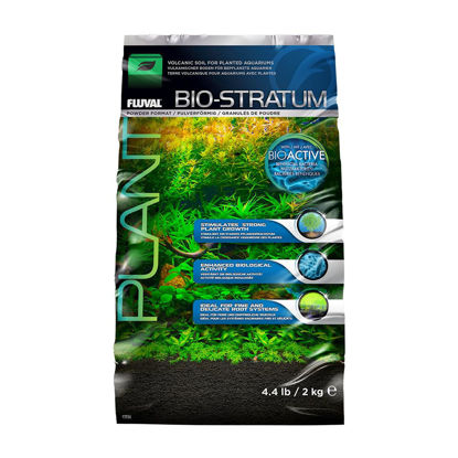 Picture of Fluval 12696 Natural Mineral-Rich Volcanic Soil Bio Stratum for Planted Tanks, 4.4 lbs. - Aquarium Substrate for Healthy Plant Development, Growth, and Color