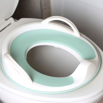 Picture of Jool Baby Potty Training Seat for Boys and Girls With Handles, Fits Round & Oval Toilets, Non-Slip with Splash Guard, Includes Free Storage Hook