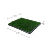 Picture of Artificial Grass Puppy Pee Pad for Dogs and Small Pets - 16x20 Reusable 4-Layer Training Potty Pad with Tray - Dog Housebreaking Supplies by PETMAKER