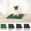 Picture of Artificial Grass Puppy Pee Pad for Dogs and Small Pets - 16x20 Reusable 4-Layer Training Potty Pad with Tray - Dog Housebreaking Supplies by PETMAKER