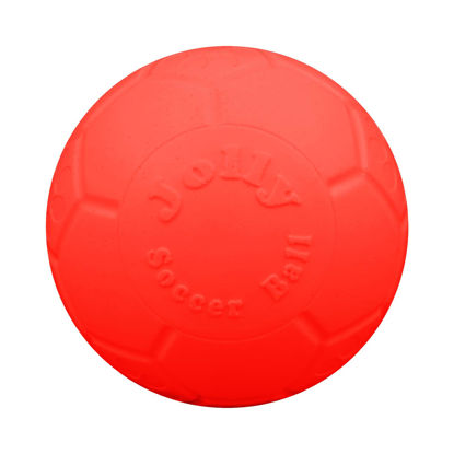 Picture of Jolly Pets Large Soccer Ball Floating-Bouncing Dog Toy, 8 inch Diameter, Orange