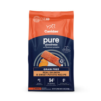 Picture of Canidae Pure Real Salmon & Sweet Potato Recipe Adult Dry Dog 4 LB (packaging may vary)