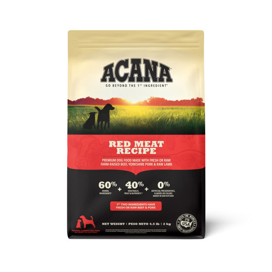 Picture of ACANA® Red Meat Recipe, Grain-free Dry Dog Food, 4.5 lb