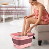 Picture of Foot Bath Collapsible Foot Soak Tub,Beinilai Collapsible Foot Bath Basin,Multifunction Plastic Basin with Handles,Foot Tub for Soaking Feet-Pink