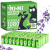 Picture of Pet N Pet 1080 Counts Green, Lavender Scented Poop Bags for Dogs, 38% Plant Based & 62% PE Dog Poop Bags Rolls, 9" x 13" Thick Dog Bags for Poop, Doggie Poop Bags, Cat Litter Bags, Kitty Litter Bags