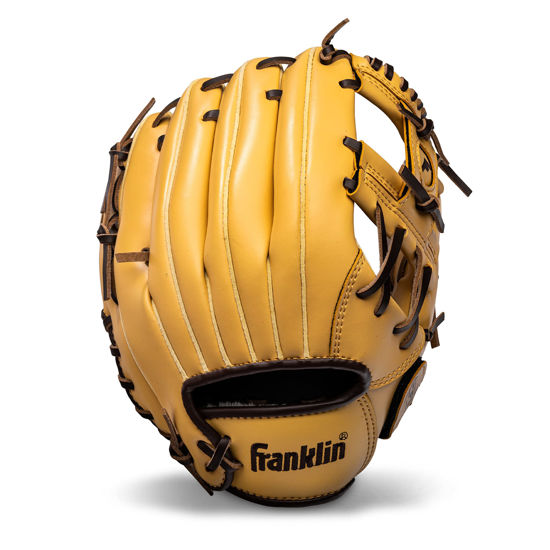 Picture of Franklin Sports Baseball and Softball Glove - Field Master - Baseball and Softball Mitt, Camel, 11"