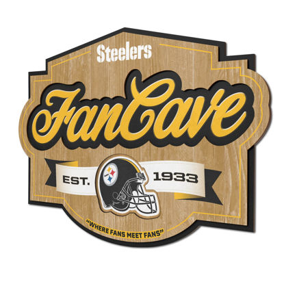 Picture of YouTheFan NFL Pittsburgh Steelers Fan Cave Sign