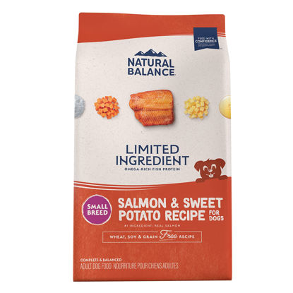 Picture of Natural Balance Limited Ingredient Small Breed Adult Grain-Free Dry Dog Food, Salmon & Sweet Potato Recipe, 4 Pound (Pack of 1)