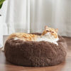 Picture of Bedsure Calming Cat Beds for Indoor Cats - Small Cat Bed Washable 20 inches, Anti-Slip Round Fluffy Plush Faux Fur Pet Bed, Fits up to 15 lbs Pets, Coffee