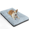 Picture of POCBLUE Deluxe Washable Dog Bed for Medium Dogs Dog Crate Mat 30 inch Comfy Fluffy Kennel Pad Anti-Slip for Dogs Up to 40 lbs, 30" x 19", Grey