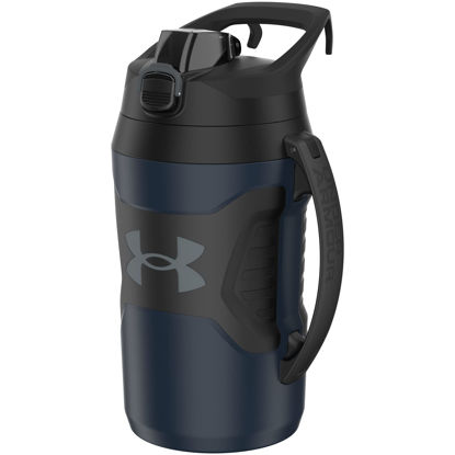 Picture of Under Armour Playmaker Sport Jug, Water Bottle with Handle, Foam Insulated & Leak Resistant, 64oz, Navy/Black