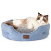 Picture of Bedsure Dog Beds for Small Dogs - Round Cat Beds for Indoor Cats, Washable Pet Bed for Puppy and Kitten with Slip-Resistant Bottom, 20 Inches, Allure