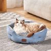 Picture of Bedsure Dog Beds for Small Dogs - Round Cat Beds for Indoor Cats, Washable Pet Bed for Puppy and Kitten with Slip-Resistant Bottom, 20 Inches, Allure