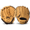 Picture of Franklin Sports Baseball + Softball Glove - Field Master Baseball + Softball Mitt - Adult + Youth Glove - Men's + Women's Baseball + Softball Gloves - Left Hand Throw - 10.5" - Camel Brown