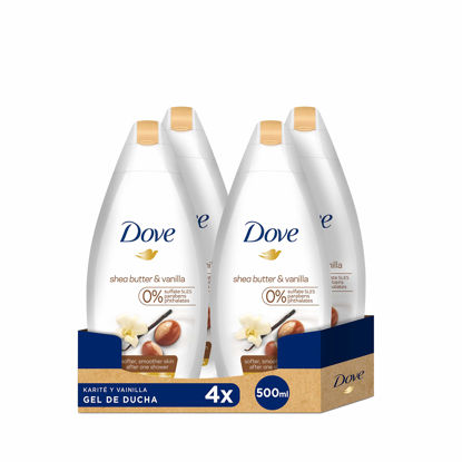 Picture of Dove Purely Pampering Body Wash, Shea Butter with Warm, White, Vanilla, 16.9 Oz (Pack of 4)