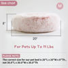 Picture of WESTERN HOME WH Calming Dog & Cat Bed, Anti-Anxiety Donut Cuddler Warming Cozy Soft Round Bed, Fluffy Faux Fur Plush Cushion Bed for Small Medium Dogs and Cats