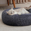 Picture of WESTERN HOME WH Calming Dog & Cat Bed, Anti-Anxiety Donut Cuddler Warming Cozy Soft Round Bed, Fluffy Faux Fur Plush Cushion bed for Small Medium Dogs and Cats (20"/24"/27"/30")