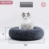 Picture of WESTERN HOME WH Calming Dog & Cat Bed, Anti-Anxiety Donut Cuddler Warming Cozy Soft Round Bed, Fluffy Faux Fur Plush Cushion bed for Small Medium Dogs and Cats (20"/24"/27"/30")