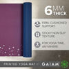 Picture of Gaiam Yoga Mat Premium Print Extra Thick Non Slip Exercise & Fitness Mat for All Types of Yoga, Pilates & Floor Workouts, Sublime Sky, 6mm