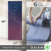 Picture of Gaiam Yoga Mat Premium Print Extra Thick Non Slip Exercise & Fitness Mat for All Types of Yoga, Pilates & Floor Workouts, Sublime Sky, 6mm