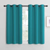 Picture of NICETOWN Room Darkening Curtains 50 inch Length 2 Panels, Thermal Insulated Grommet Blackout Curtains for Modern Casual Elegant Bedroom Kids Room Theme Decoration (Peacock Teal, 2 Pieces, W42)