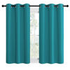 Picture of NICETOWN Room Darkening Curtains 50 inch Length 2 Panels, Thermal Insulated Grommet Blackout Curtains for Modern Casual Elegant Bedroom Kids Room Theme Decoration (Peacock Teal, 2 Pieces, W42)