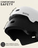 Picture of OutdoorMaster Skateboard Cycling Helmet - Two Removable Liners Ventilation Multi-Sport Scooter Roller Skate Inline Skating Rollerblading for Kids, Youth & Adults - M - White