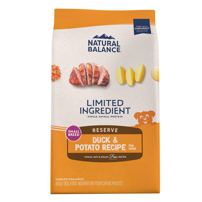 Picture of Natural Balance Limited Ingredient Small-Breed Adult Grain-Free Dry Dog Food, Reserve Duck & Potato Recipe, 4 Pound (Pack of 1)