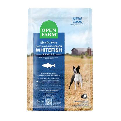 Picture of Open Farm Catch-of-The-Season Whitefish Grain-Free Dry Dog Food, Sustainably Caught Fish Recipe with Non-GMO Superfoods and No Artificial Flavors or Preservatives, 4 lbs