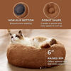 Picture of Bedsure Calming Cat Beds for Indoor Cats - Small Cat Bed Washable 20 inches, Anti-Slip Round Fluffy Plush Faux Fur Pet Bed, Fits up to 15 lbs Pets, Caramel