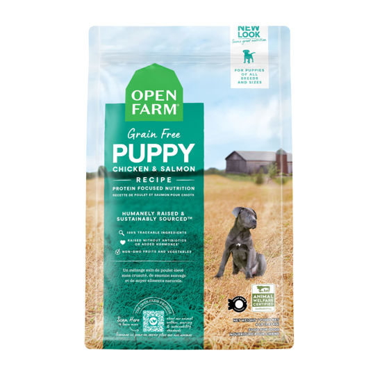 Picture of Open Farm Puppy Grain-Free Dry Dog Food, 100% Humanely Raised Meat Recipe for Puppies with Non-GMO Superfoods and No Artificial Flavors or Preservatives, 4 lbs