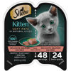 Picture of Sheba Wet Food PERFECT PORTIONS Kitten Paté Wet Cat Food Trays (24 Count, 48 Servings), Delicate Salmon Entrée, Easy Peel Twin-Pack Trays , 1.32 Ounce (Pack of 1)