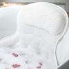 Picture of Bath Pillow Bathtub Pillow, Luxury Bath Pillows for Tub Neck and Back Support, Bath Tub Pillow Headrest with Soft 4D Mesh Fabric and Non-Slip Suction Cups, Relaxing Bath Accessories Spa Gifts