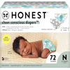 Picture of The Honest Company Clean Conscious Diapers | Plant-Based, Sustainable | Above It All + Pandas | Club Box, Size Newborn, 72 Count