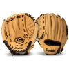 Picture of Franklin Sports Baseball + Softball Glove - Field Master Baseball + Softball Mitt - Youth Glove - Left Hand Throw - 10" - Camel Brown