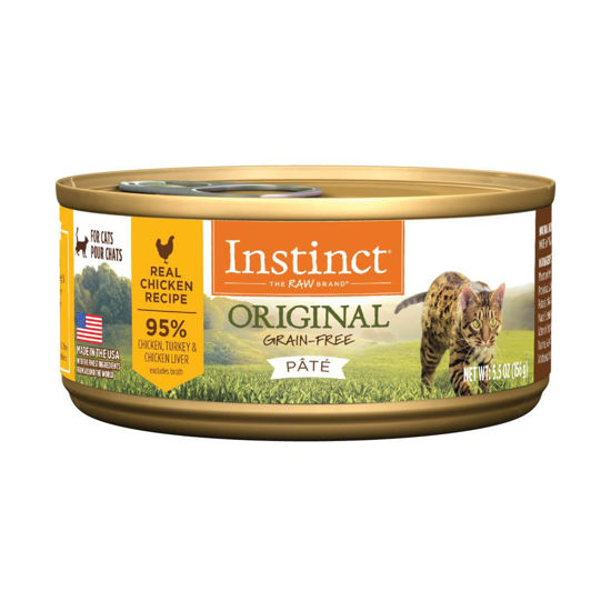 Picture of Instinct Original Grain Free Real Chicken Recipe Natural Wet Canned Cat Food, 5.5 Ounce (Pack of 12)