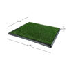 Picture of Artificial Grass Puppy Pee Pad for Dogs and Small Pets - 20x25 Reusable 4-Layer Training Potty Pad with Tray - Dog Housebreaking Supplies by PETMAKER