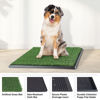 Picture of Artificial Grass Puppy Pee Pad for Dogs and Small Pets - 20x25 Reusable 4-Layer Training Potty Pad with Tray - Dog Housebreaking Supplies by PETMAKER