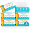 Picture of 100% Pure Cotton Dry Wipes | 600 Count | Use Wet or Dry | Soft & Sensitive | Hypoallergenic | Extra Strong & Absorbent | Perfect for Diaper Changes, Runny Noses, Drool, Meal Time & Nursing