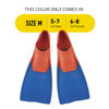 Picture of FINIS Swimming Rubber Fins, Red/Blue, M (US Male 5-7 / US Female 6-8)