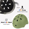 Picture of Kids Bike Helmet, Adjustable and Multi-Sport, from Toddler to Youth, 3 Sizes (Olive)