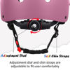 Picture of Kids Bike Helmet, Adjustable and Multi-Sport, from Toddler to Youth, 3 Sizes (Pink)