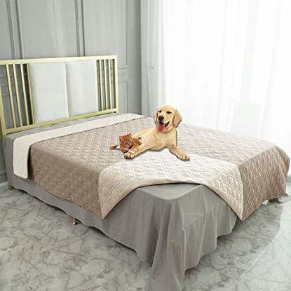 Picture of Ameritex Waterproof Dog Bed Cover Pet Blanket for Furniture Bed Couch Sofa Reversible